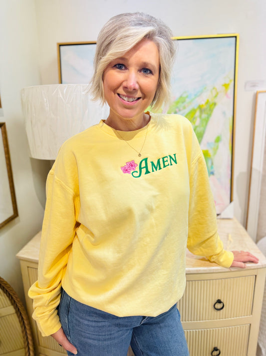 The Azalea Amen Crewneck