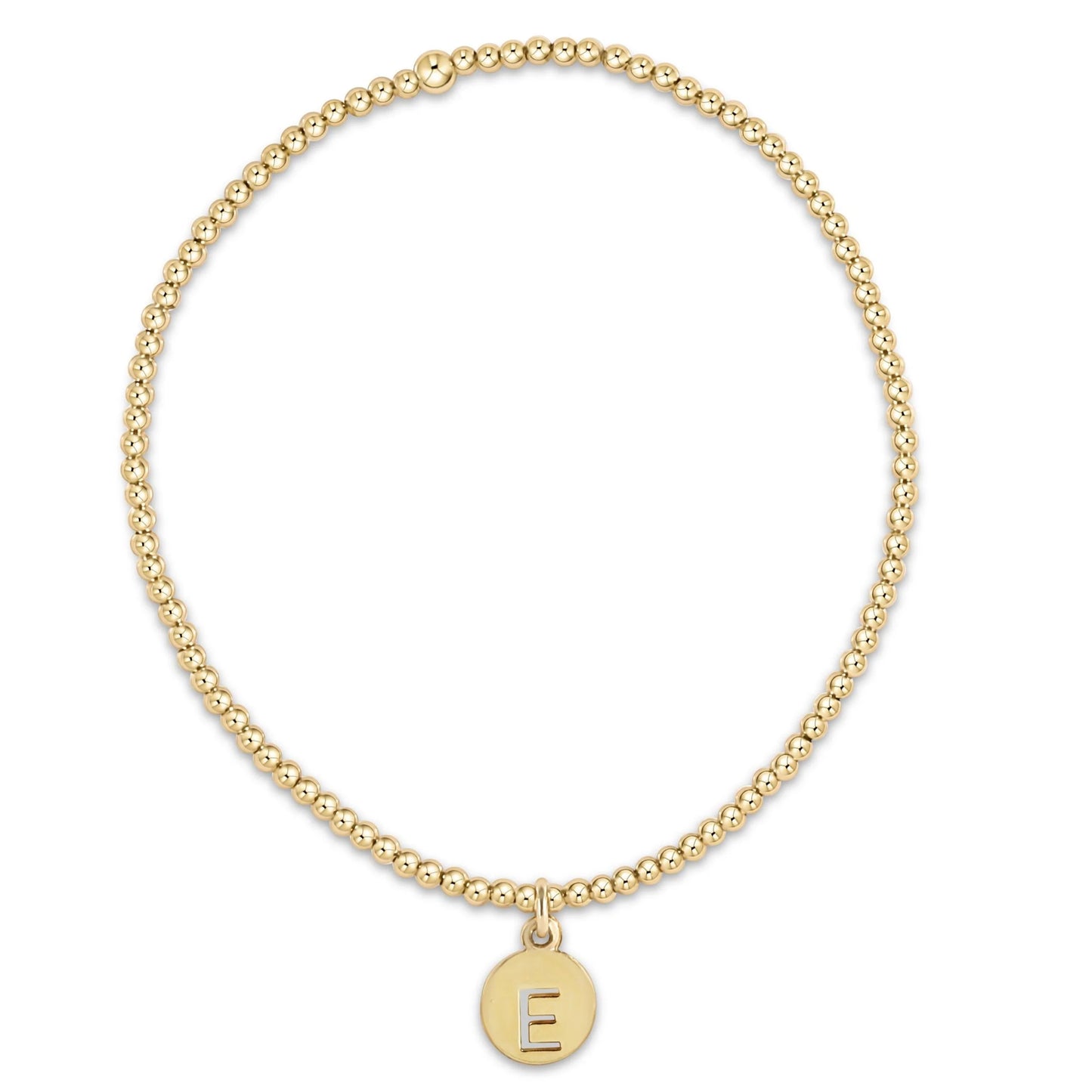 ENewton/ Classic Gold 2MM Bracelet-Respect Small Gold Disc