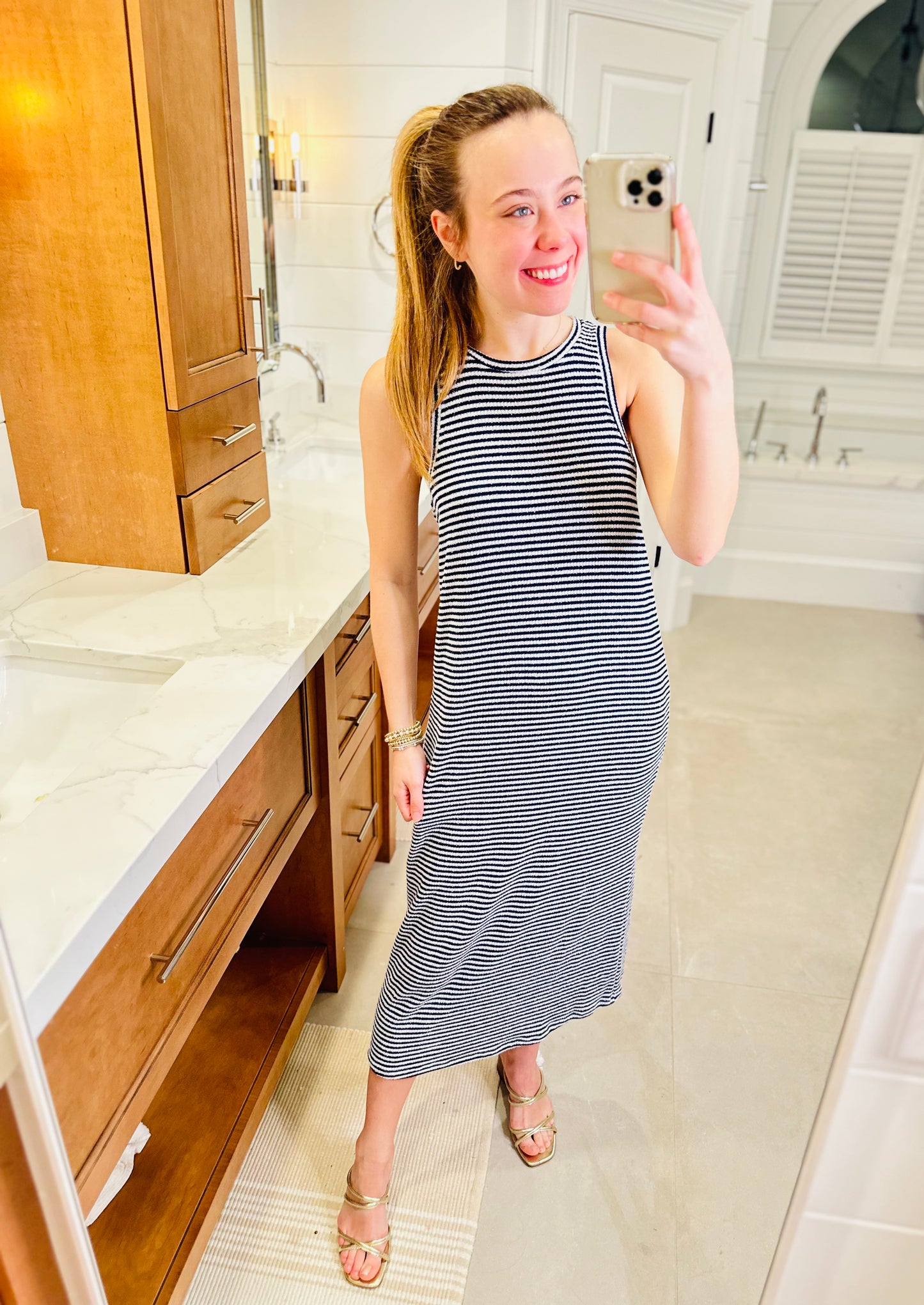 The Alias Striped Knit Dress/ FINAL SALE