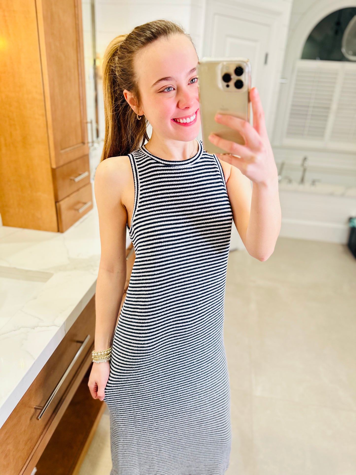 The Alias Striped Knit Dress/ FINAL SALE