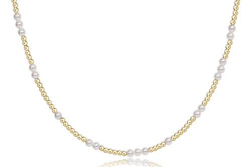 ENewton/ 15" Choker Hope Unwritten-3MM Pearl