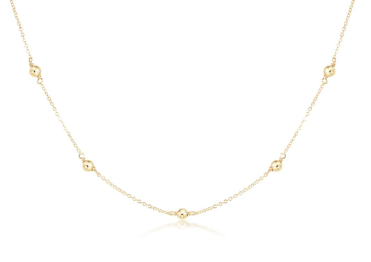 ENewton/ 15" Choker Simplicity Chain Gold-Classic 4MM Gold