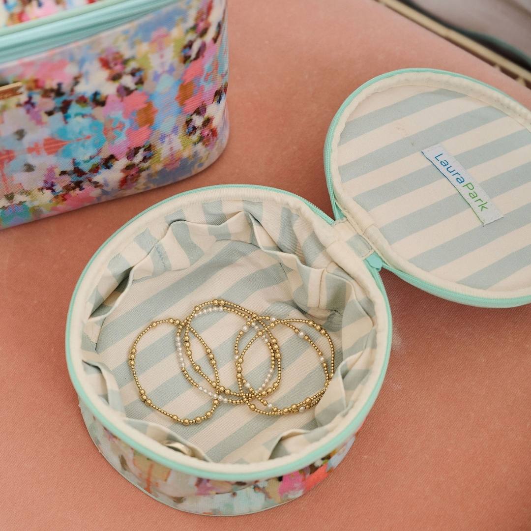 Laura Park/ Round Jewelry Case/ Brooks Avenue