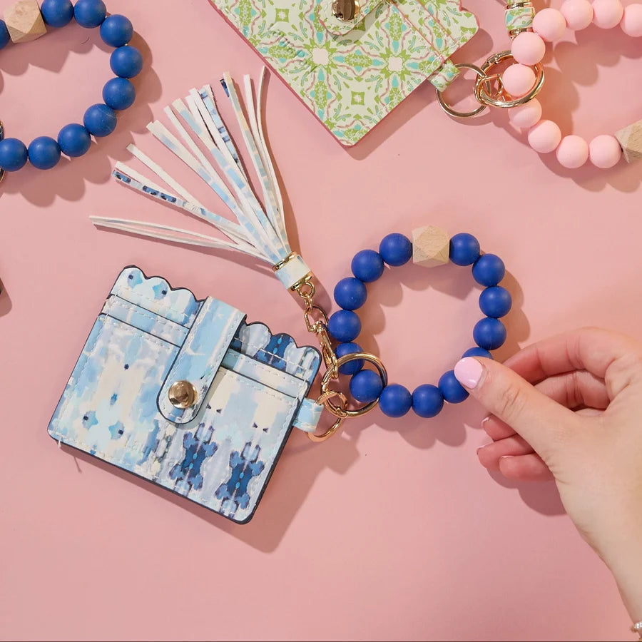 Laura Park/ Keychain Wristlet Wallet/ Ocean Breeze