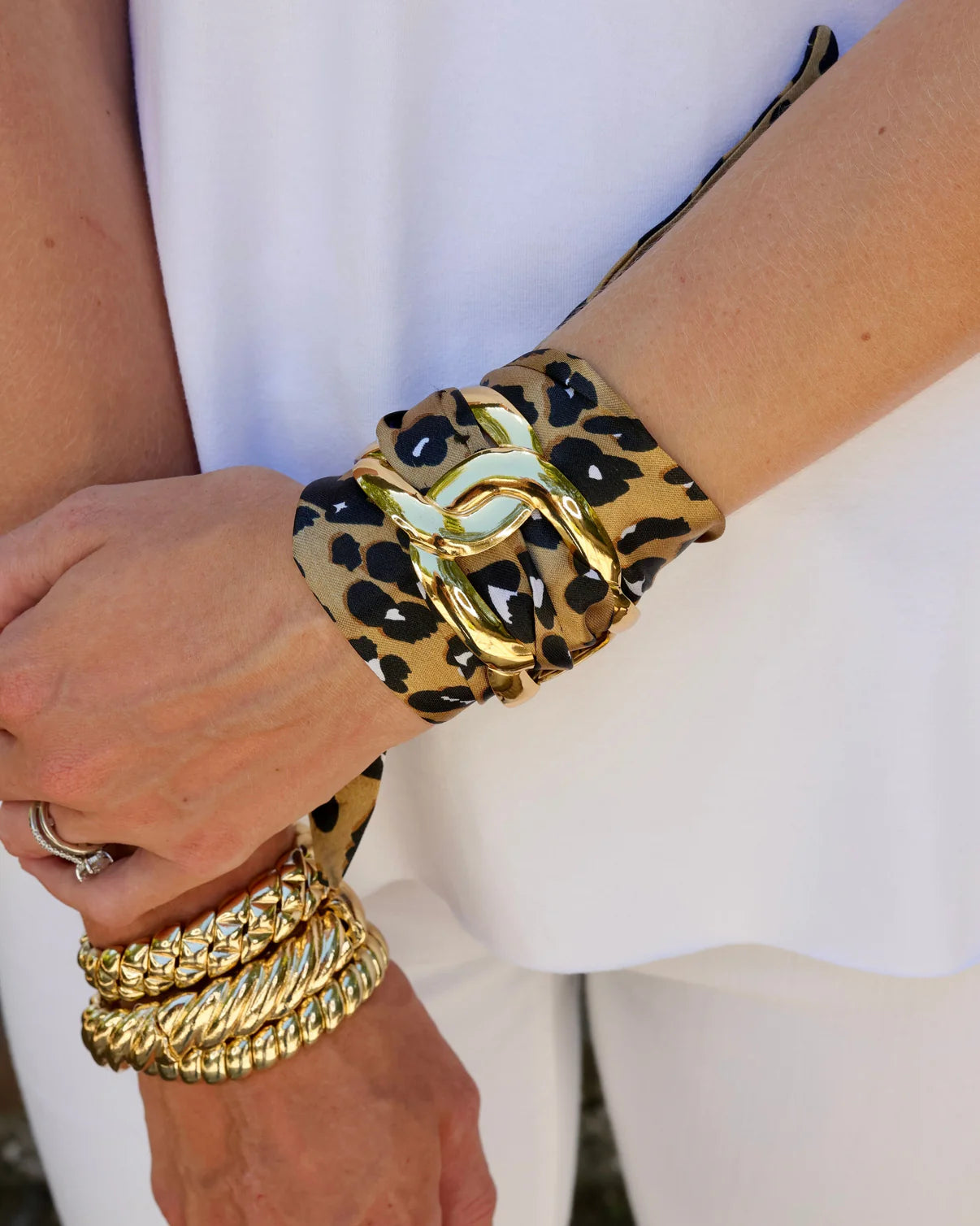 The Sedgefield Scarf Bracelet/ Cheetah