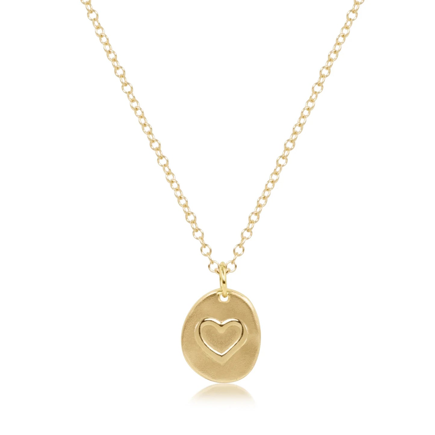 ENewton/ 16" Necklace Gold - Inspire Love Small Gold Charm