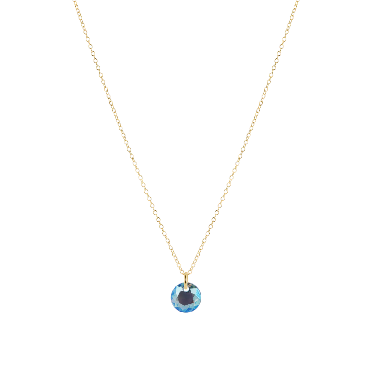 ENewton/ 16" Necklace Gold-Reflection Small Charm-03