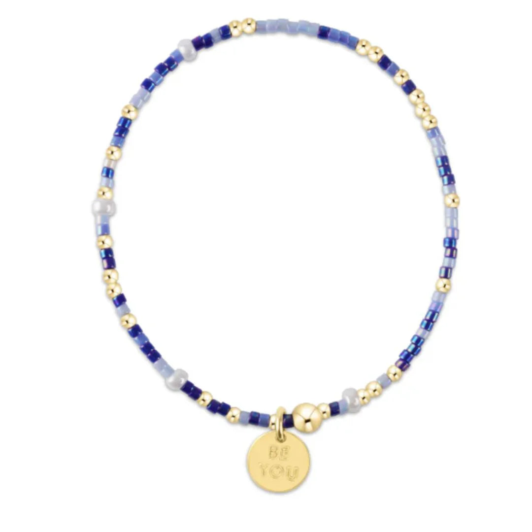 EGirl/ Hope Unwritten Bracelet-Is A Smurf's Butt Blue? Be You Small Gold Disc