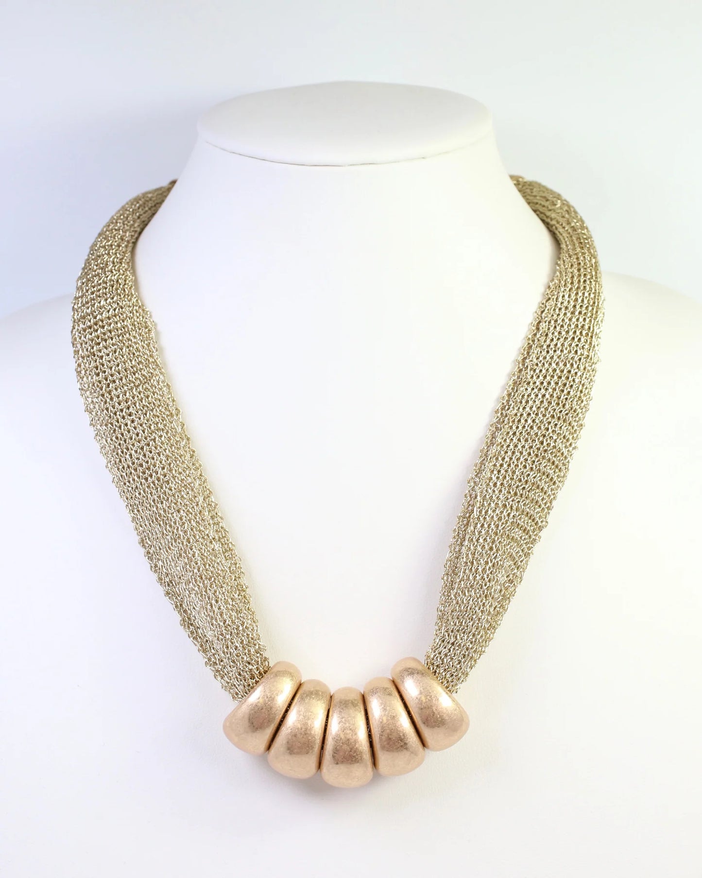 The Utica Mesh Beaded Necklace