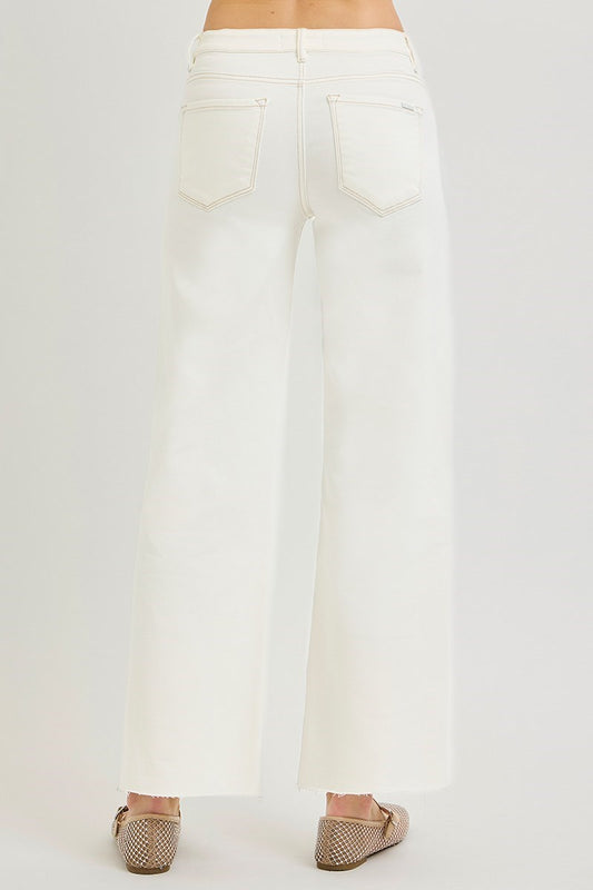 Risen/ TC MR Ankle Straight Raw Hem