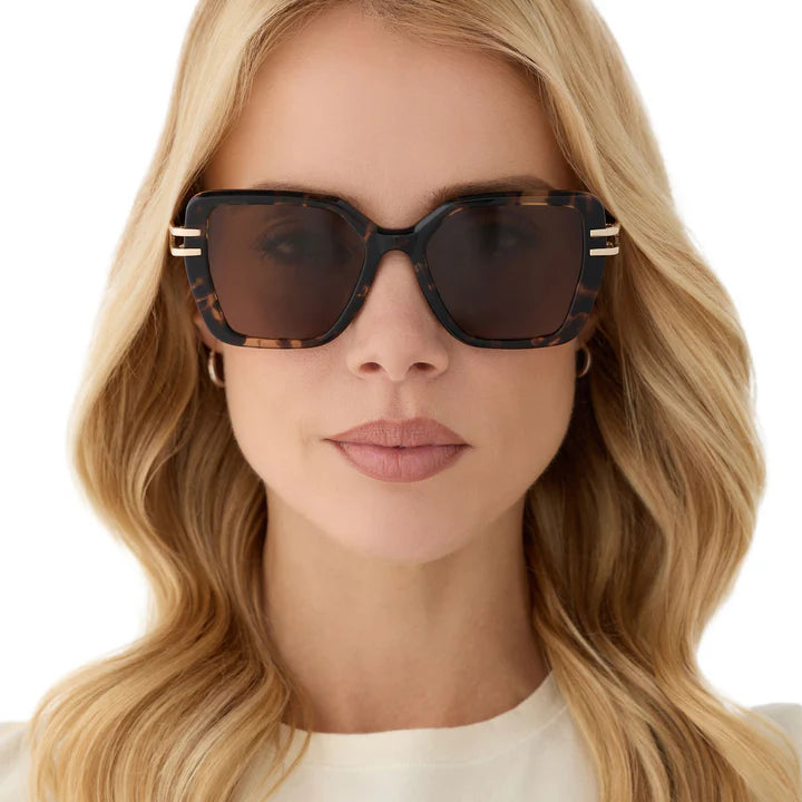 Diff/ Dasha Sunglasses/ Espresso Tortoise Gold + Brown