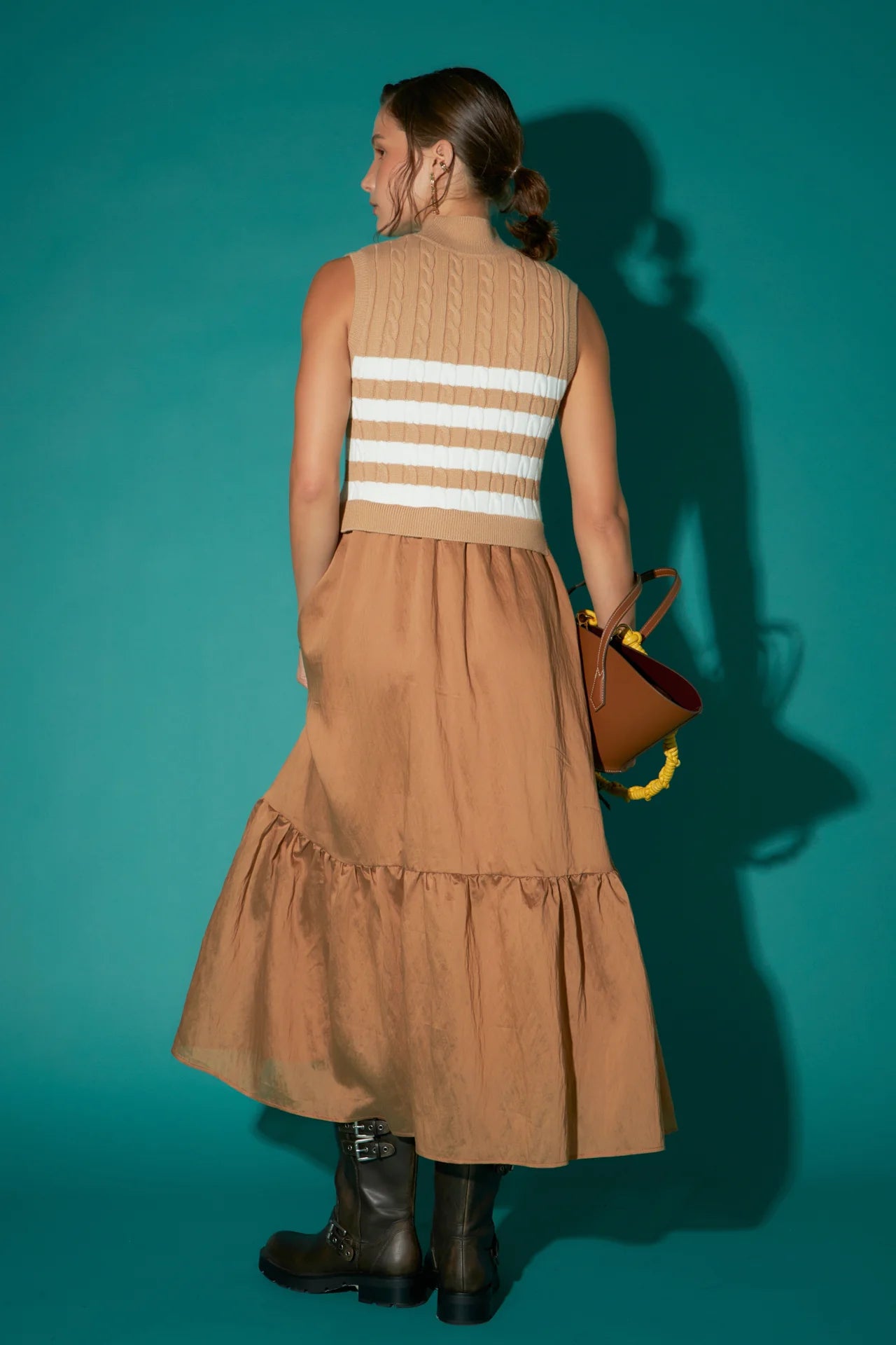 The Mya Mock Neck Midi/ FINAL SALE