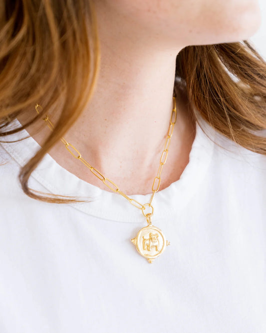 Susan Shaw/ Bulldog Paperclip Necklace