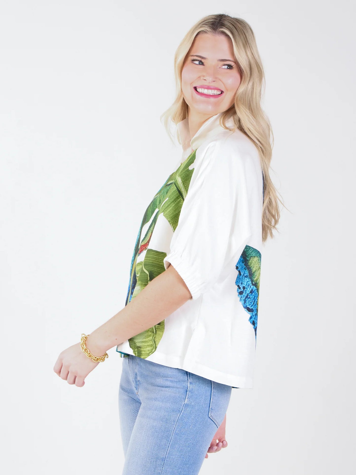 Emily McCarthy/ Poppy Top/ Bellamy Leaves/ FINAL SALE