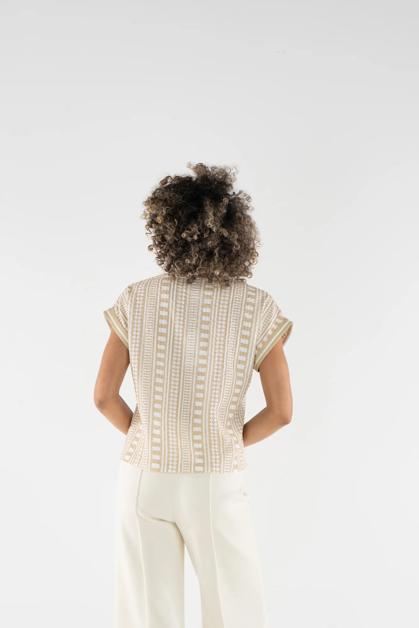 Emily McCarthy/ Riviera Top/ Piazza Stripe
