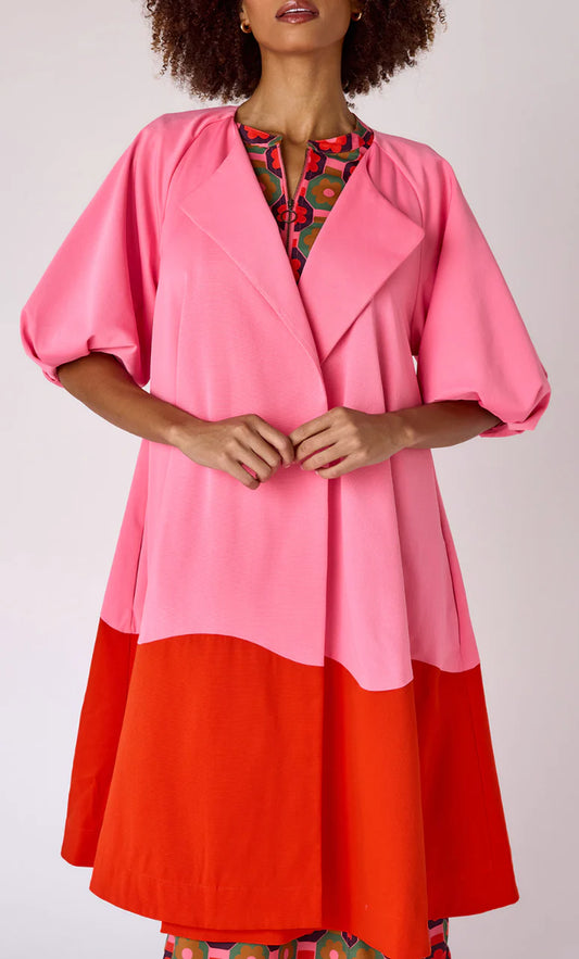 CROSBY/ The Taryn Coat/ Pink Colorblock