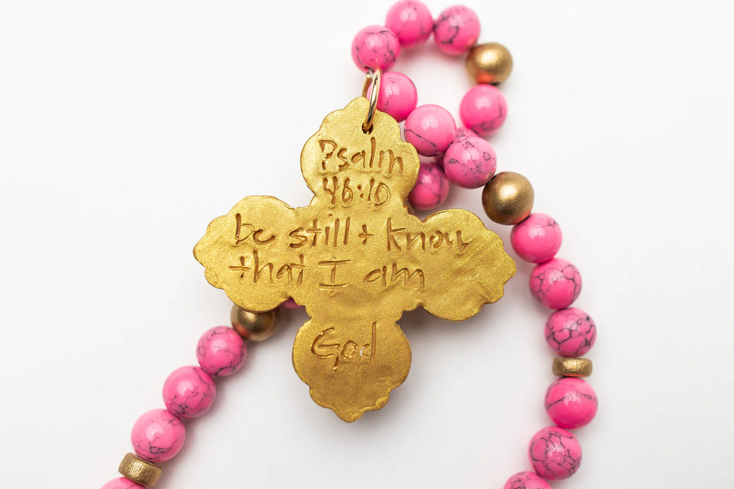 Hidden Truth Jewelry/ Bright Pink Jade + Andrea Cross