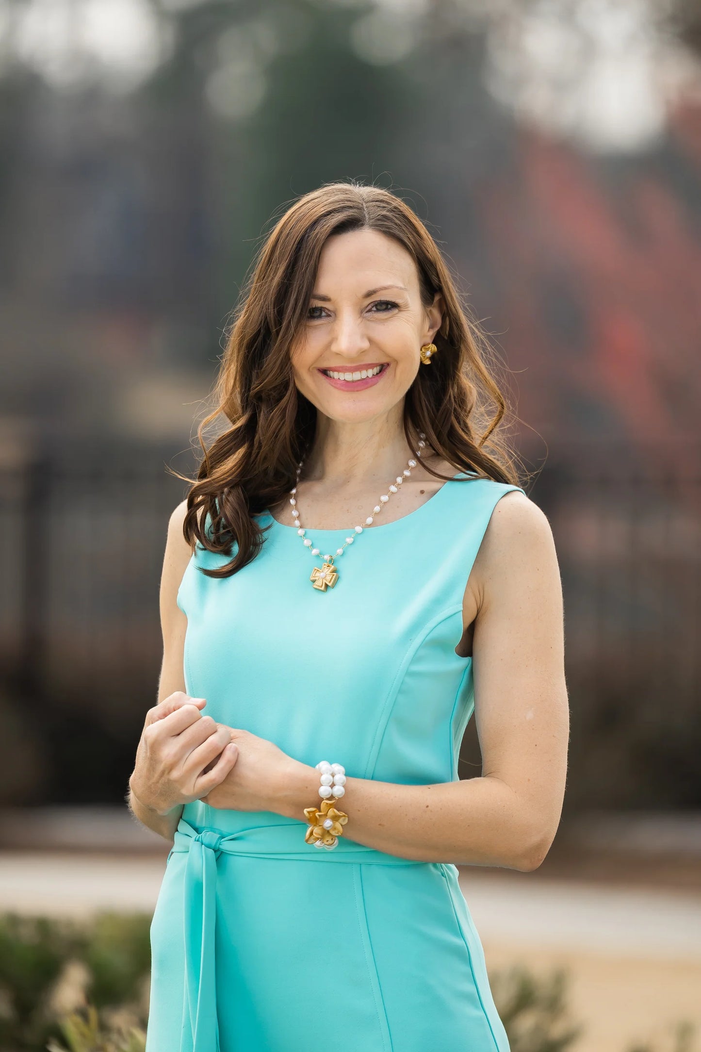 Hidden Truth Jewelry/ Pearl Double Strand with Magnolia Pearl