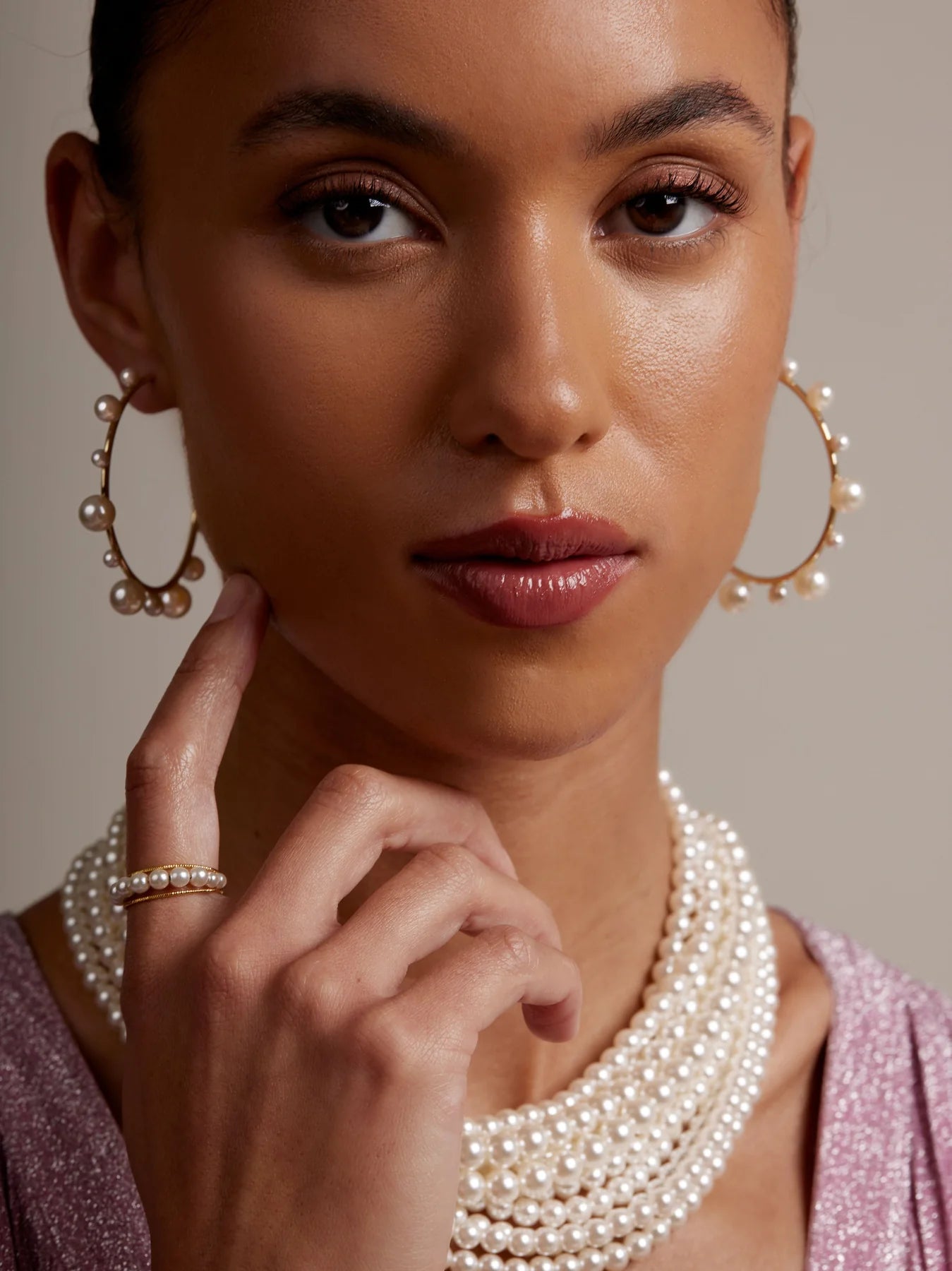 The Large Decorative Hoop Earring