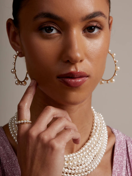 The Large Decorative Hoop Earring