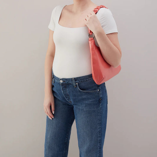 HOBO/ The Madison Shoulder Bag/ Pink Mirage