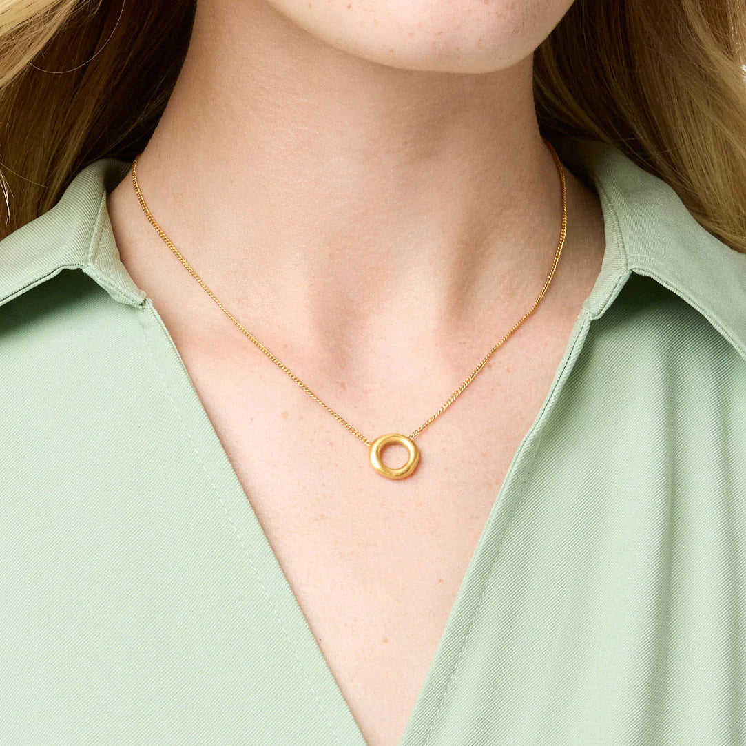 Julie Vos/ Wave Circle Delicate Necklace