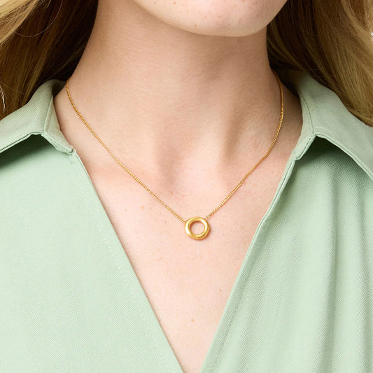 Julie Vos/ Wave Circle Delicate Necklace
