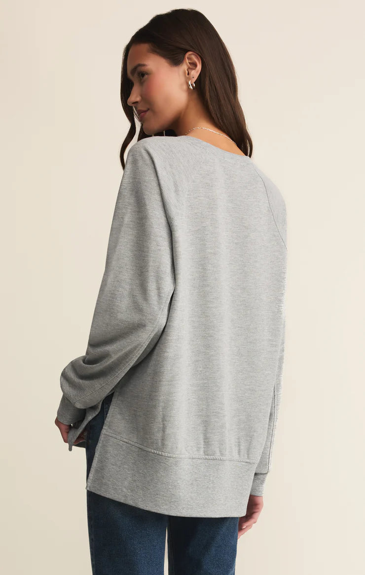 ZSupply/ The V-Neck Weekender/ Classic Heather Grey/ FINAL SALE