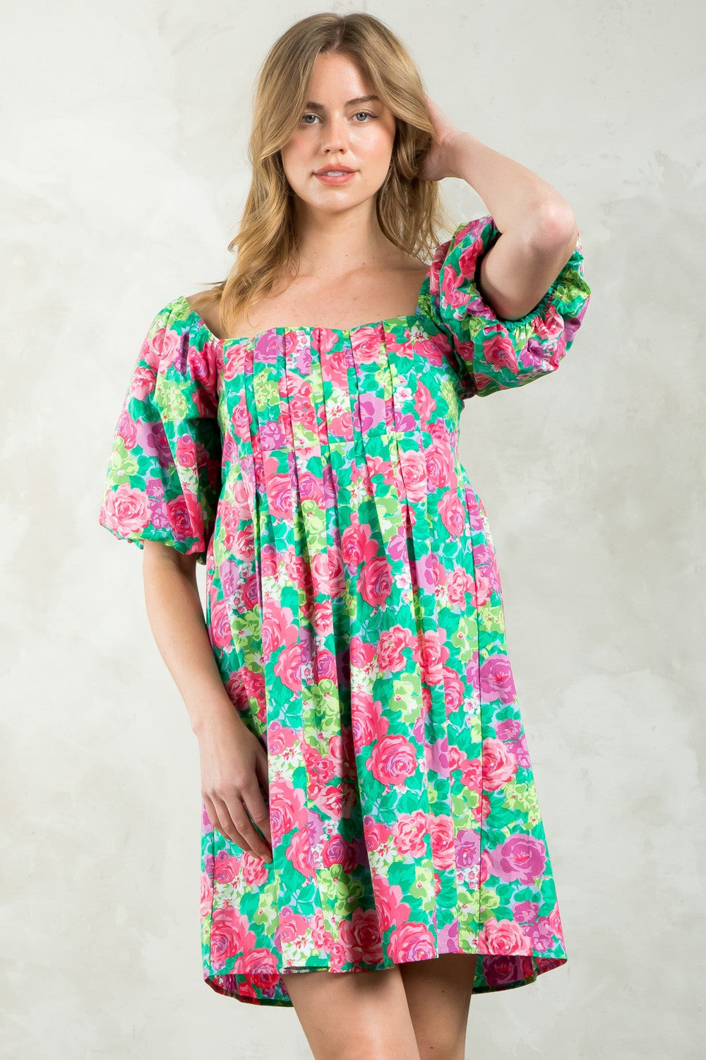 The Rose Print Dress/ FINAL SALE