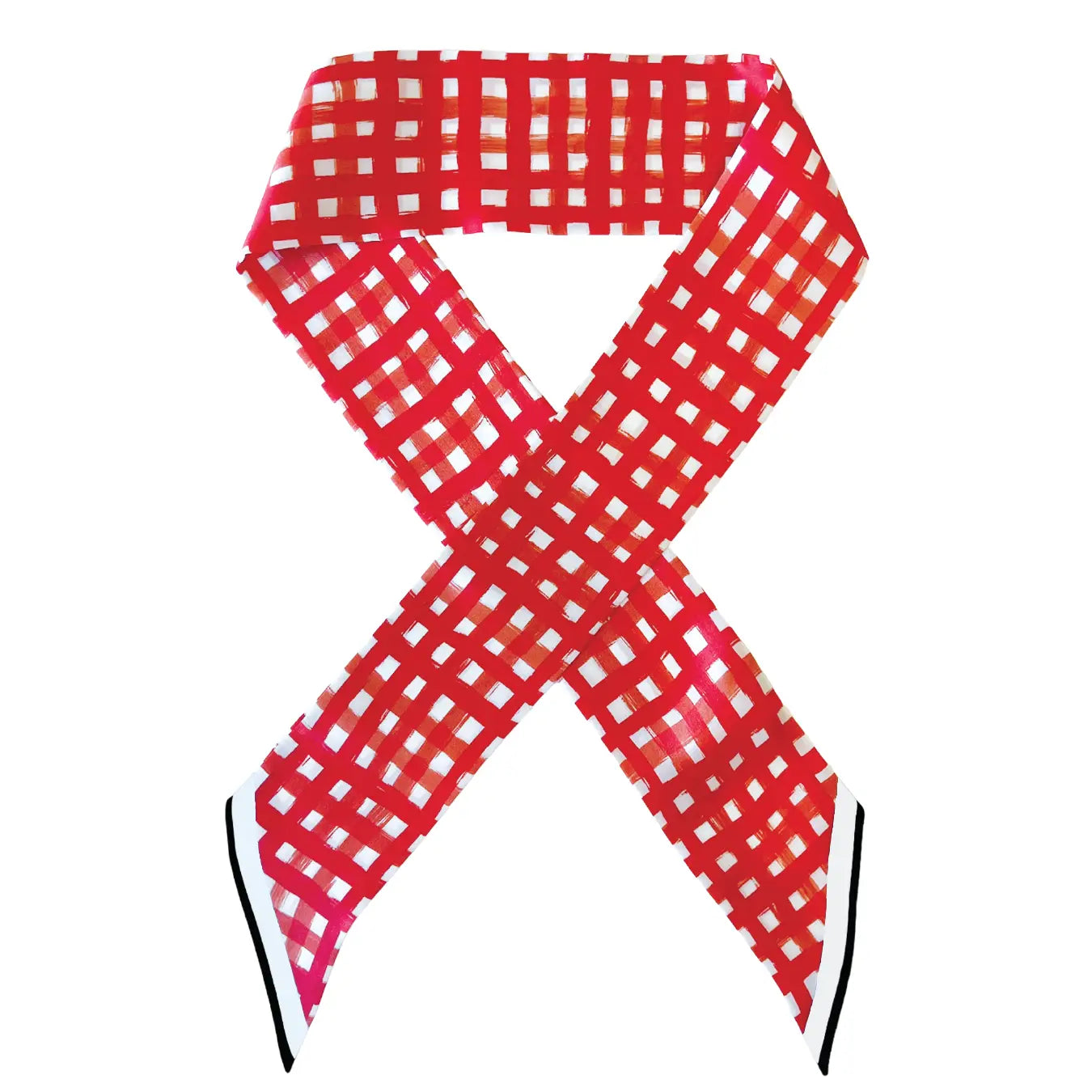 The Tailgate Check Twilly/ Red + Black