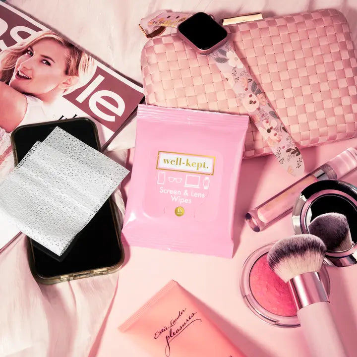 Pink Slate Screen + Lens Wipes
