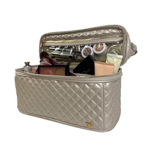PN/ The Stylist Travel Bag/ Pearl Quilted