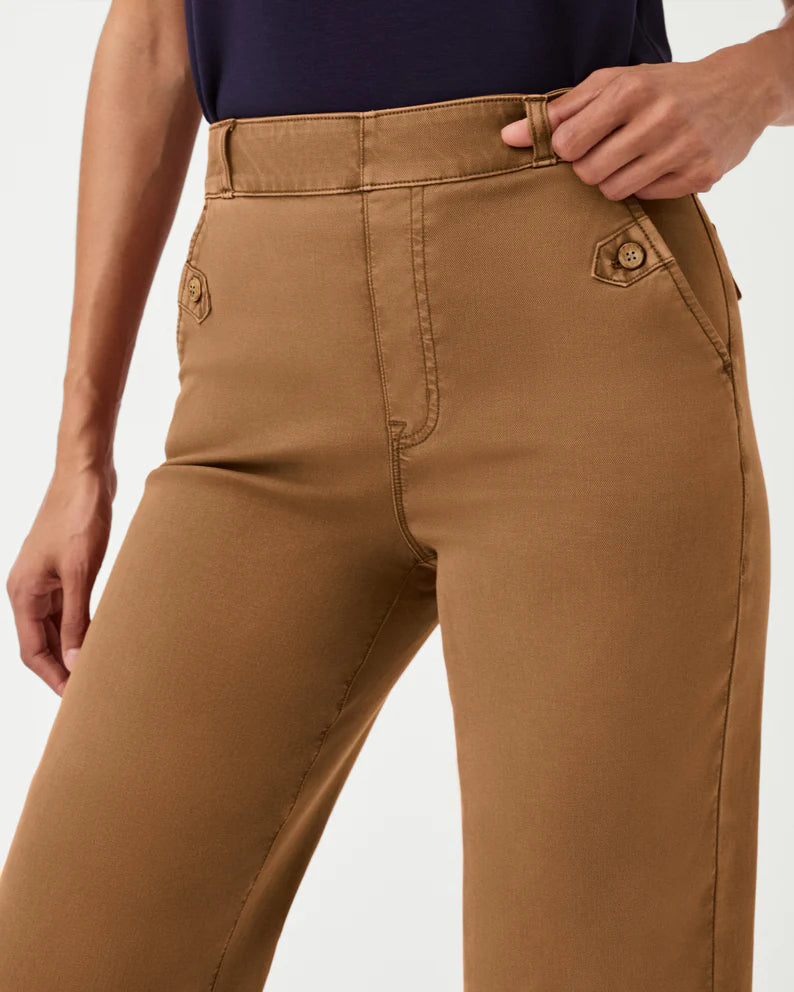 SPANX/ Stretch Twill Cropped Wide Leg
