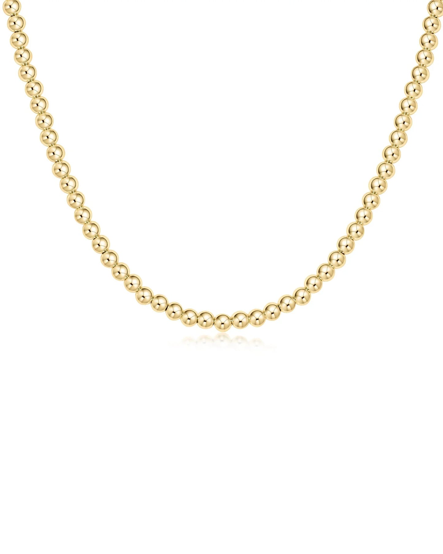 ENewton/ 15" Choker Classic Gold 4mm Bead