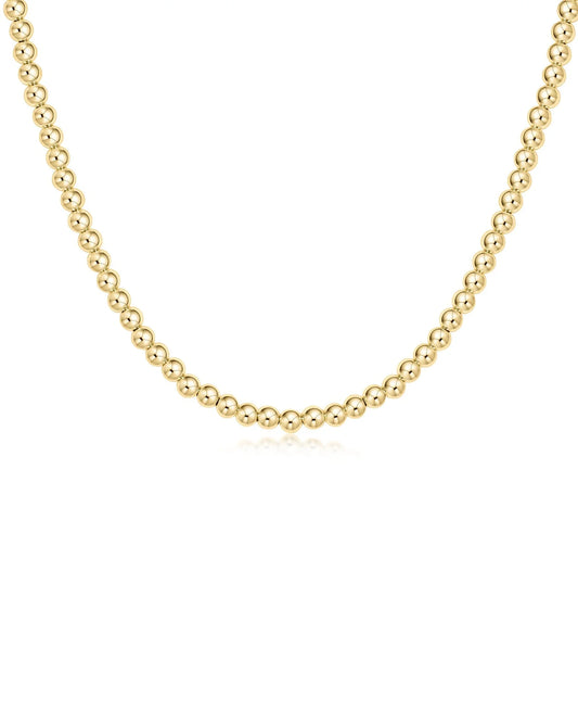 ENewton/ 15" Choker Classic Gold 4mm Bead