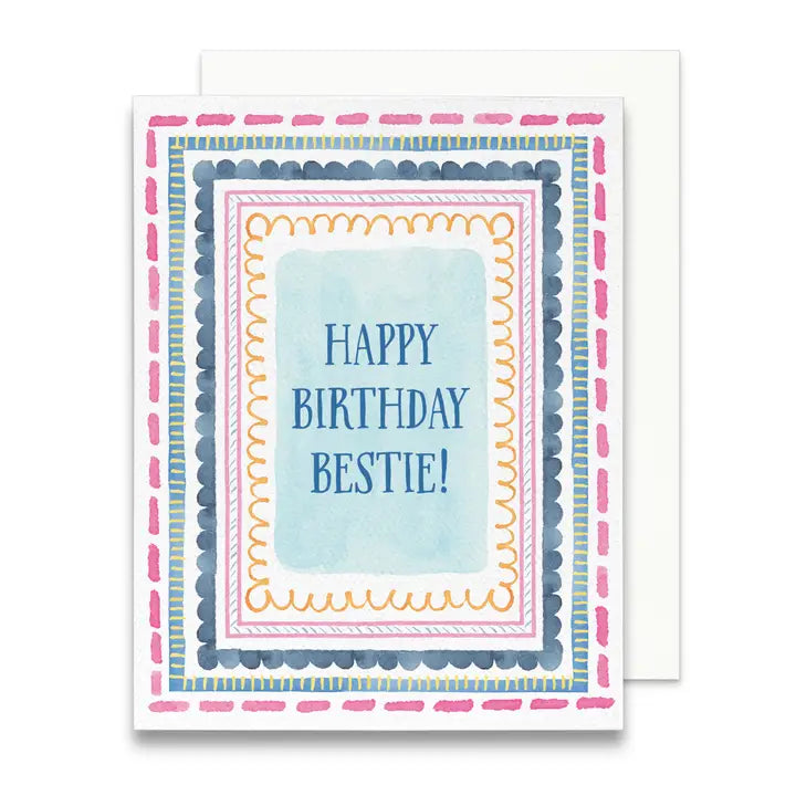 Happy Birthday Bestie Greeting Card