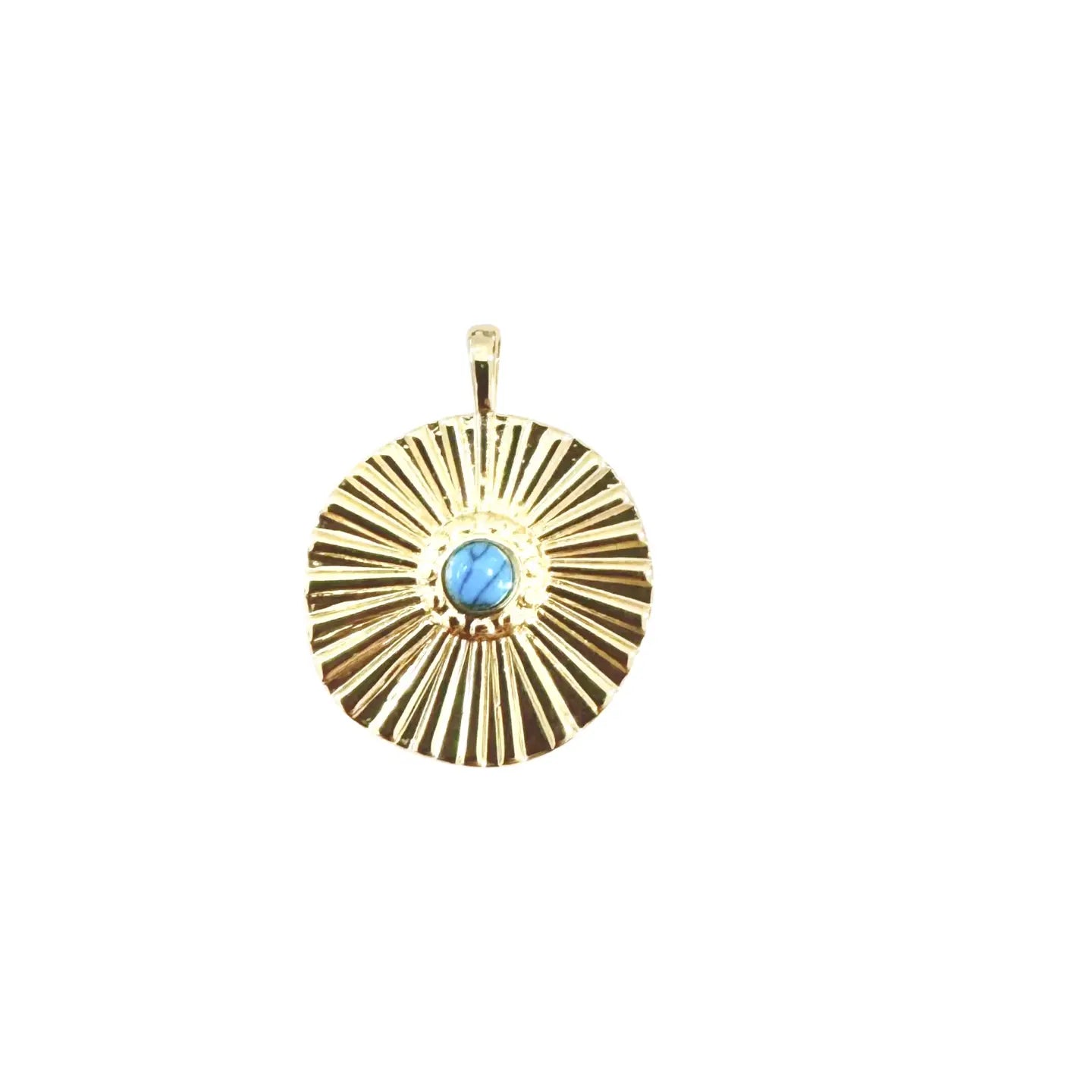 The Turquoise Coin Charm