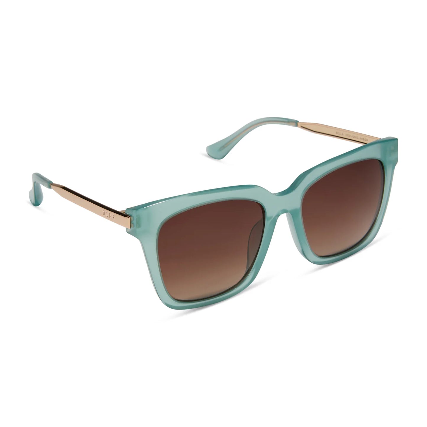 Diff/ Bella Sunglasses/ Aquatic Awe + Brown Gradient