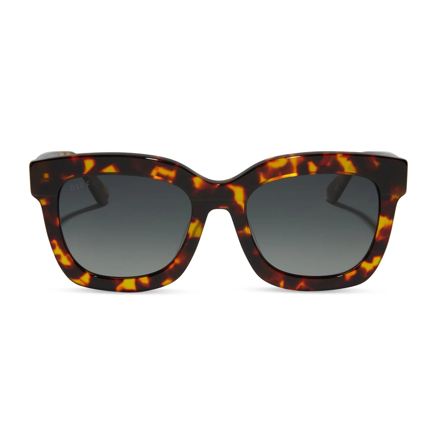 Diff/ Carson Sunglasses/ Amber Tortoise + Blue Steel Gradient