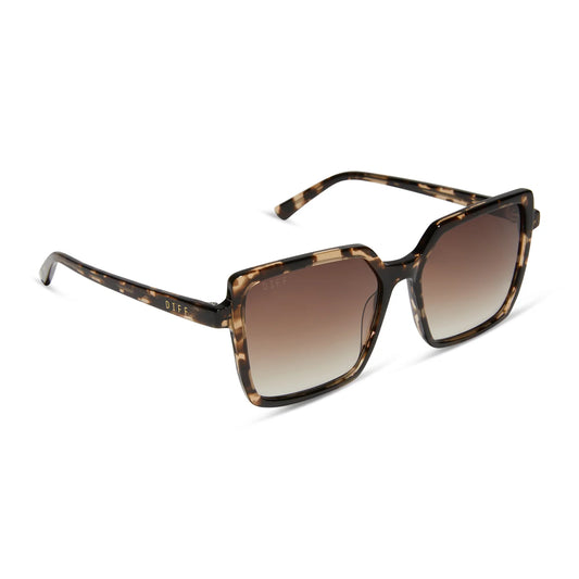 Diff/ Esme Sunglasses/ Espresso Tortoise + Brown Gradient