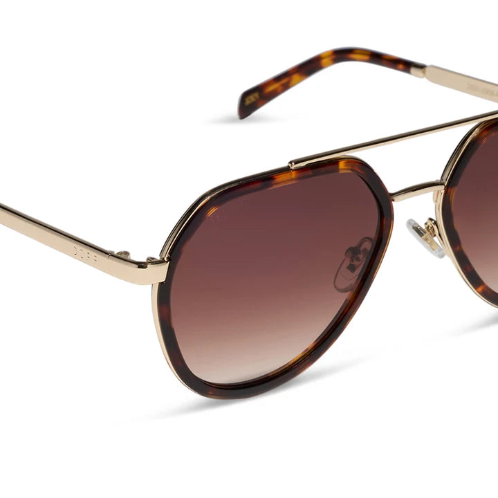 Diff/ Joey Sunglasses/ Rich Tortoise Brown Gradient