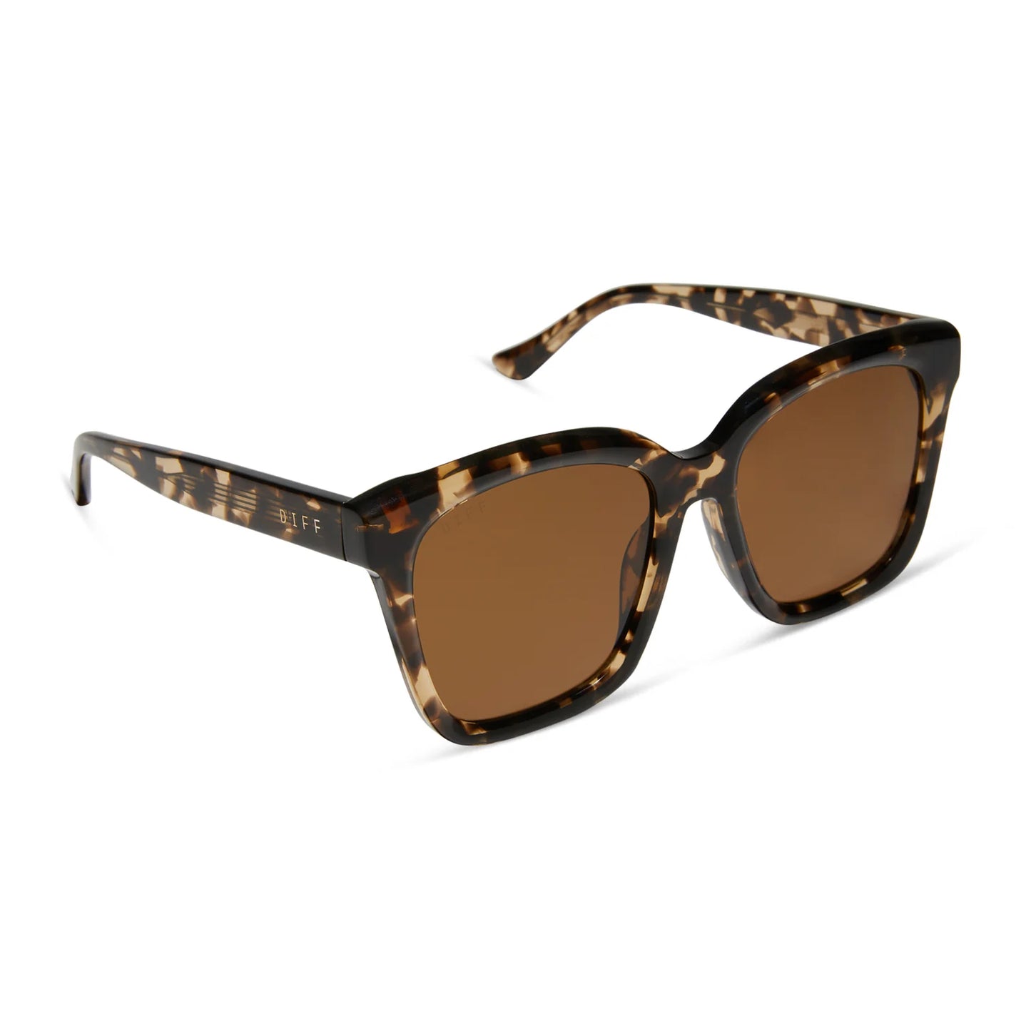 Diff/ Meredith Sunglasses/ Espresso Tortoise + Brown