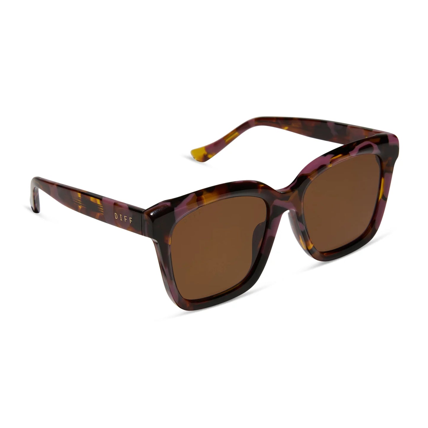 Diff/ Meredith Sunglasses/ Torino Tortoise + Brown