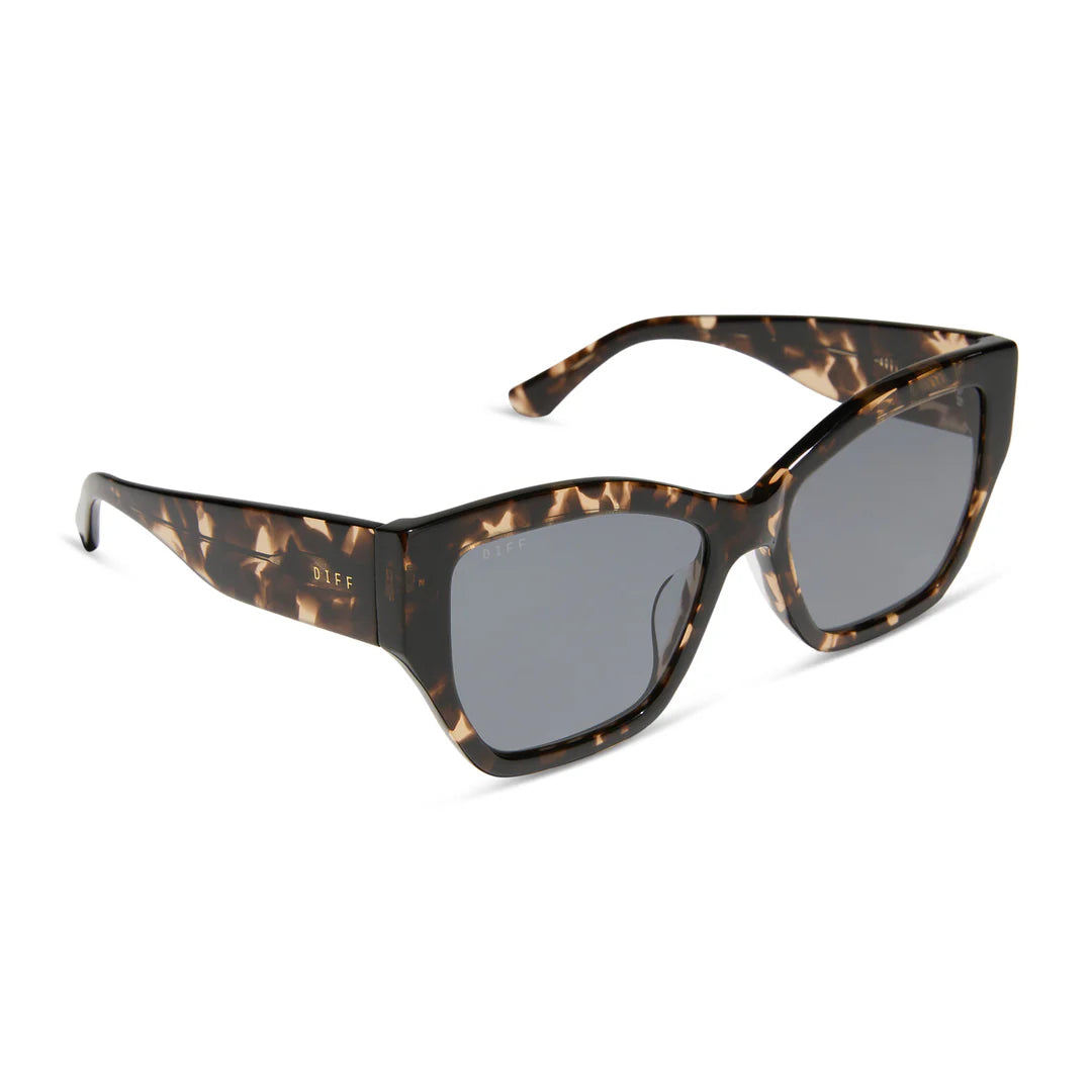 Diff/ Vivienne Sunglasses/ Espresso Tortoise + Grey