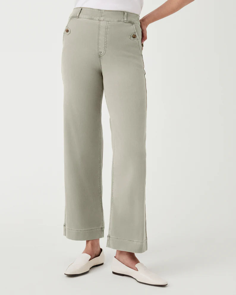 SPANX/ Stretch Twill Cropped Wide Leg