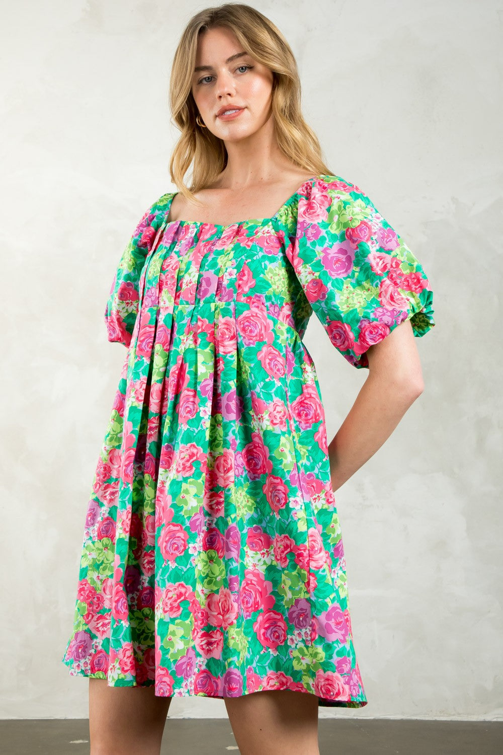 The Rose Print Dress/ FINAL SALE