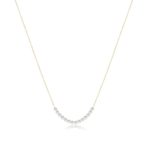 ENewton/ 16" Necklace Gold-Classic Beaded Bliss-4mm Pearl
