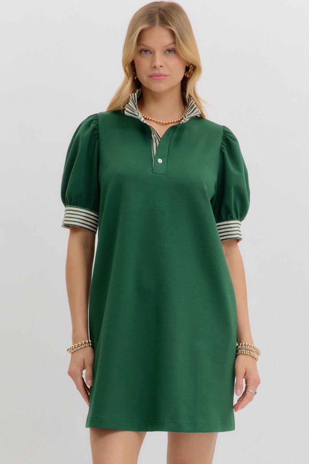The Pinstripe Polo Dress