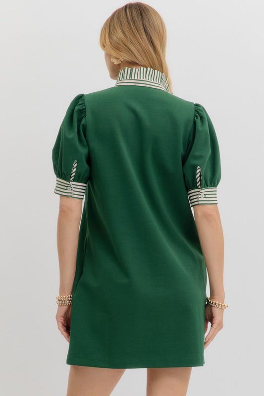 The Pinstripe Polo Dress