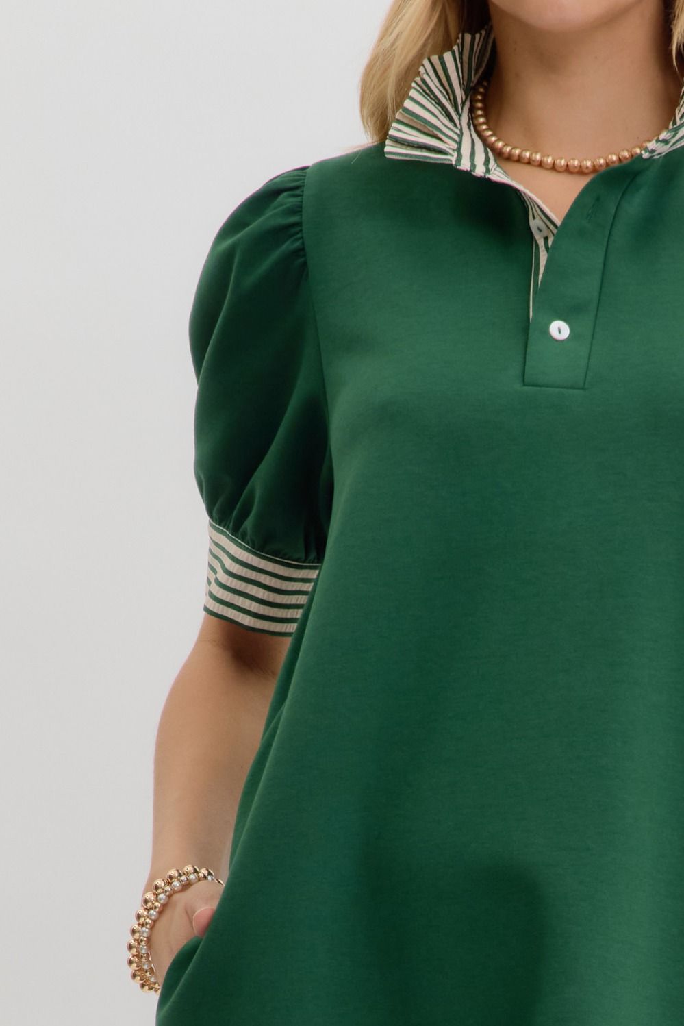 The Pinstripe Polo Dress